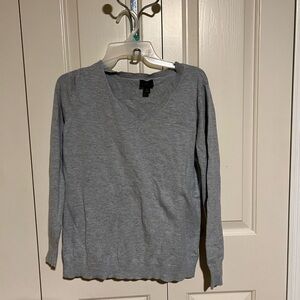 Worthington Light Gray V-Neck Sweater